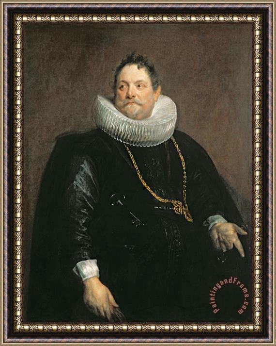 Anthony van Dyck Jan Van Monfort Framed Print