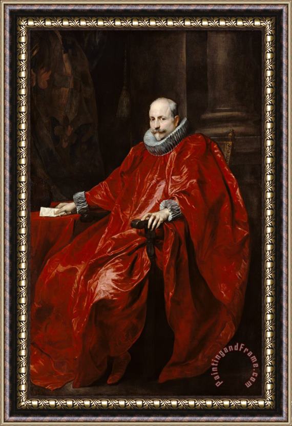 Anthony van Dyck Portrait of Agostino Pallavicini Framed Painting