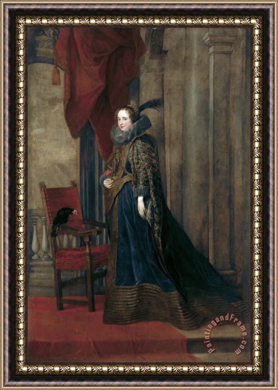 Anthony van Dyck Portrait of Paolina Adorno Brignole Sale Framed Print