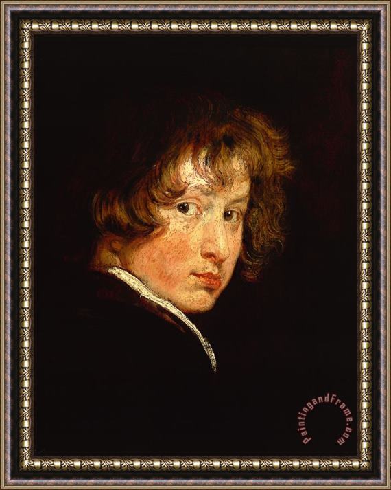 Anthony van Dyck Self Portrait At Sixteen Framed Painting