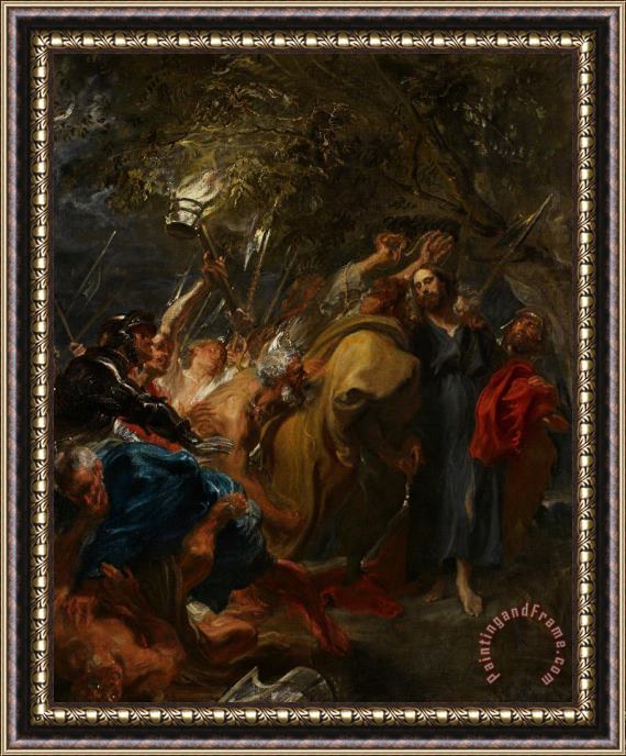 Anthony van Dyck The Betrayal Of Christ Framed Painting