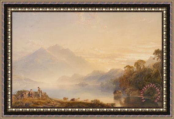 Anthony Vandyke Copley Fielding Ben Venue And The Trossachs Seen From Loch Achray Framed Print
