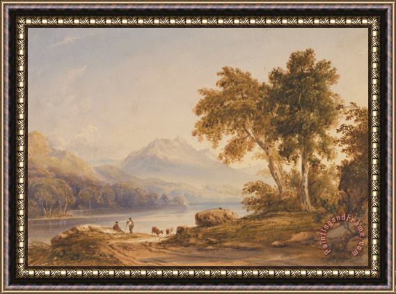 Anthony Vandyke Copley Fielding Ben Vorlich And Loch Lomond Framed Painting