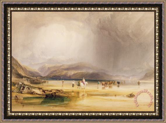 Anthony Vandyke Copley View from Snowdon from Sands of Traeth Mawe Framed Print