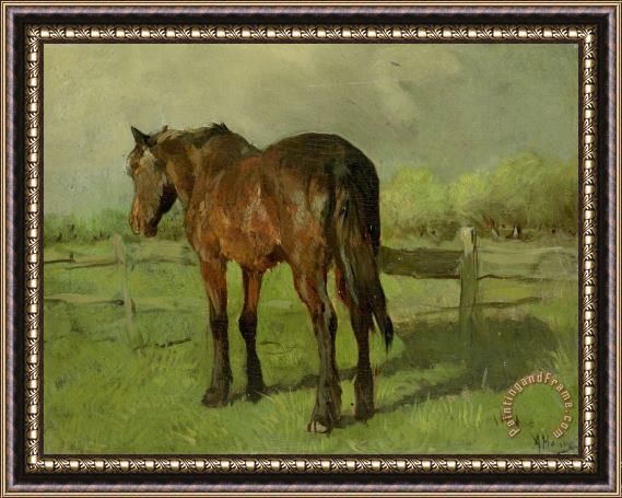 Anton Mauve Paard Framed Print