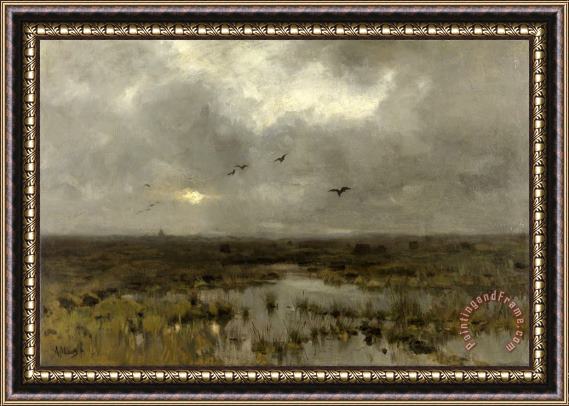Anton Mauve The Marsh Framed Painting