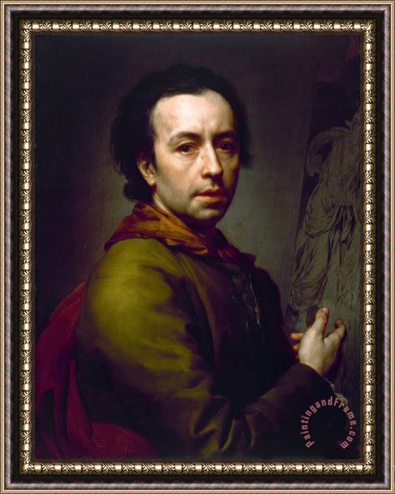 Anton Raphael Mengs Self Portrait Framed Painting
