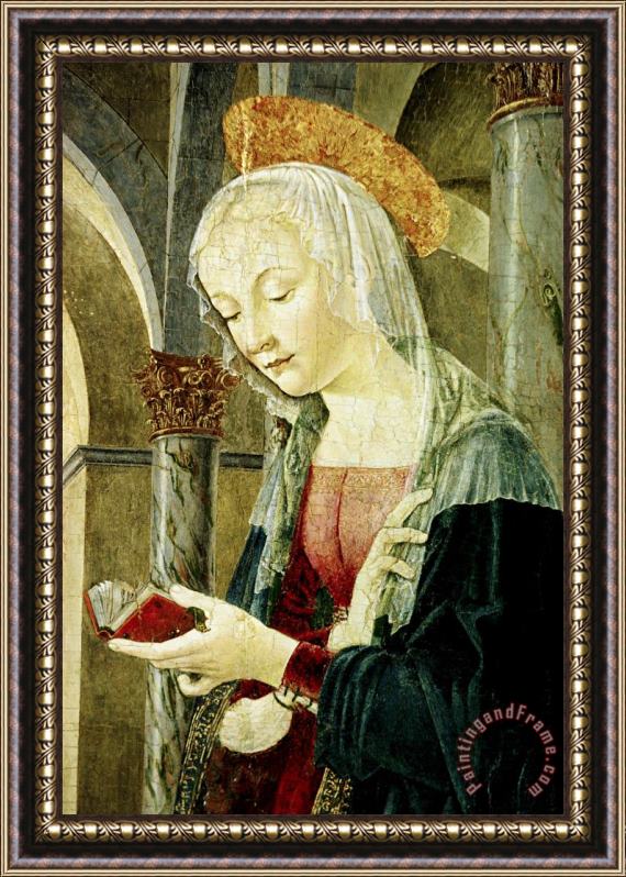 Antoniazzo Romano Detail of The Virgin Mary From The Annunciation Framed Print