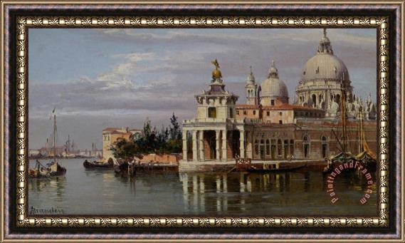 Antonietta Brandeis The Dogana Venice Framed Painting