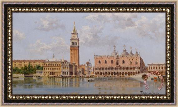 Antonietta Brandeis The Doges Palace And Campanile Venice Framed Print