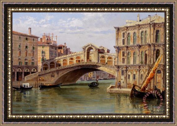 Antonietta Brandeis The Rialto Bridge Framed Painting