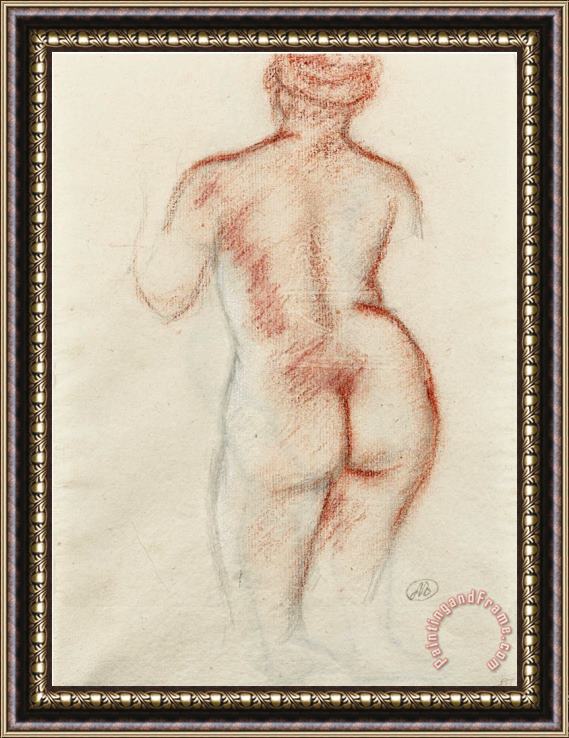 Aristide Maillol Dos De Jeune Femme (recto); Dos De Jeune Femme (verso) Framed Print