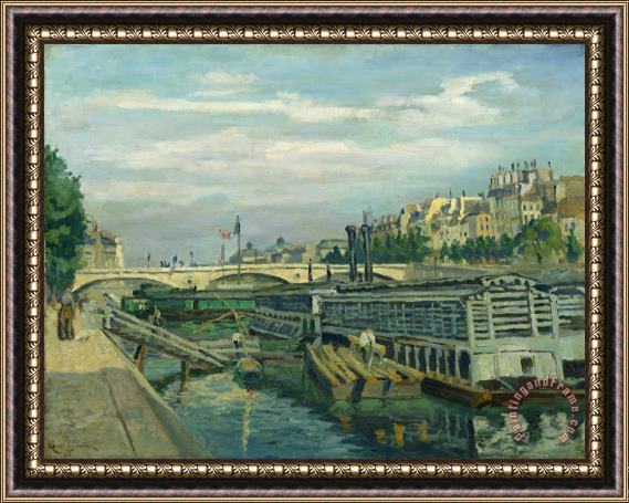 Armand Guillaumin The Bridge of Louis Philippe Framed Painting