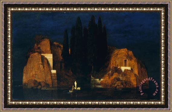 Arnold Bocklin Isle of The Dead Version II Framed Painting