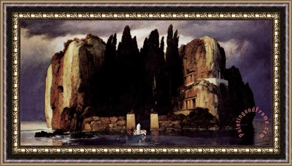 Arnold Bocklin Isle of The Dead Version V Framed Painting