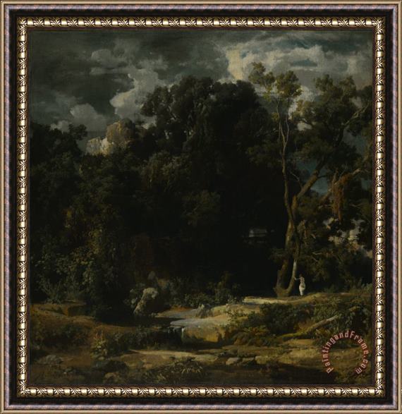 Arnold Bocklin Roman Landscape Framed Painting