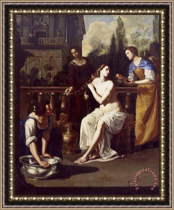 Artemisia Gentileschi Bathsheba Framed Painting