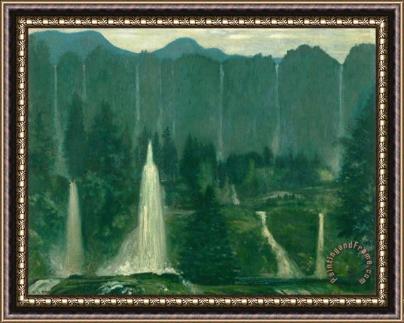Arthur Bowen Davies Many Waters (waterfalls) Framed Painting