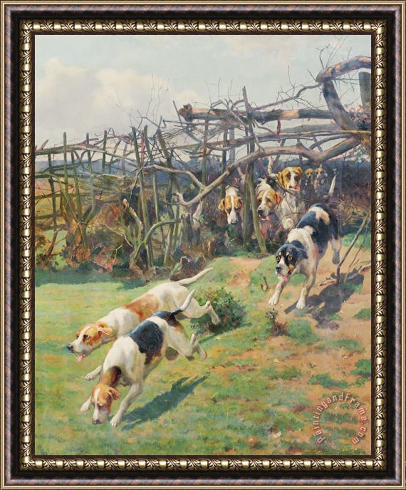 Arthur Charles Dodd Through the Fence Framed Painting