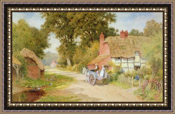 Arthur Claude Strachan A Warwickshire Lane Framed Painting