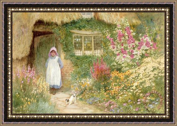 Arthur Claude Strachan The Puppy Framed Painting