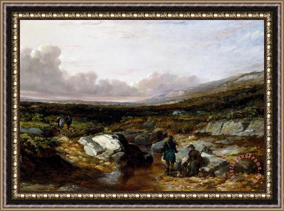 Arthur Fitzwilliam Tait Deer Stalking in Scotland Getting Ready Framed Painting