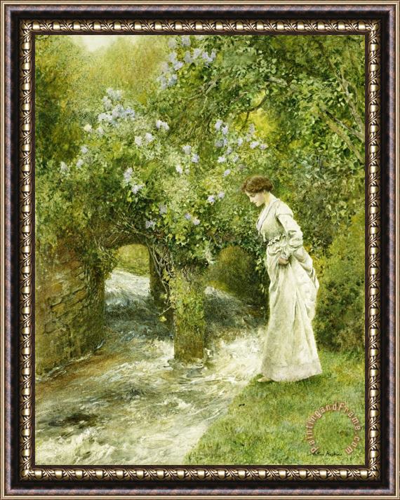 Arthur Hopkins The Mill Stream in Spring Framed Painting