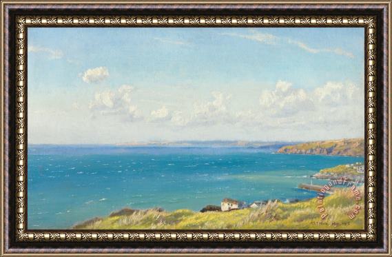 Arthur Hughes Mount's Bay C1899 Framed Painting