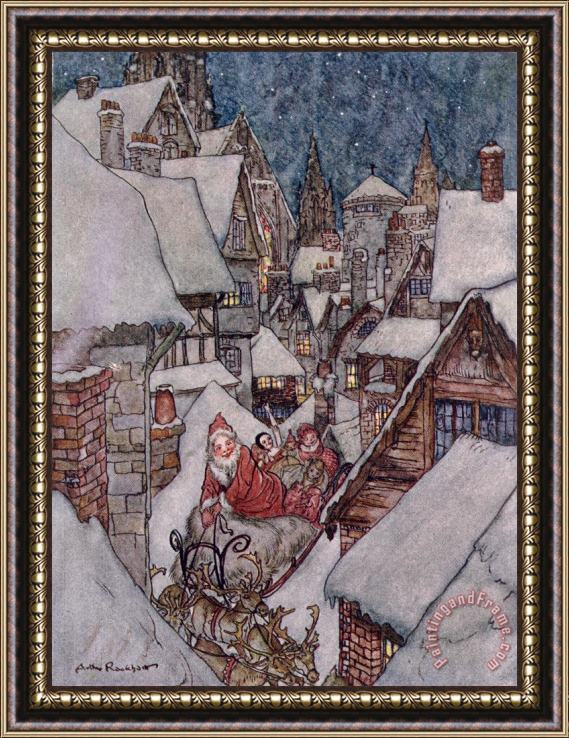 Arthur Rackham 'The Night Before Christmas Framed Print