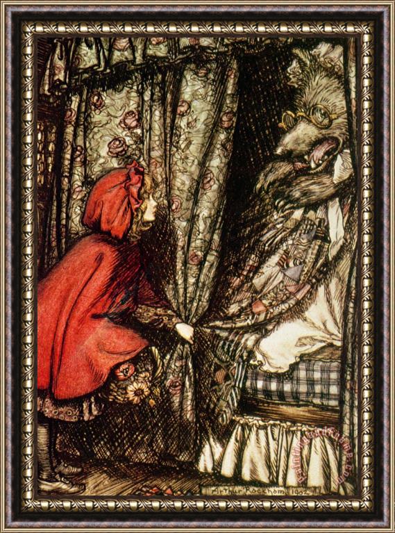 Arthur Rackham Little Red Riding Hood Framed Painting