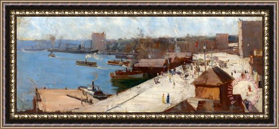 Arthur Streeton Circular Quay Framed Painting