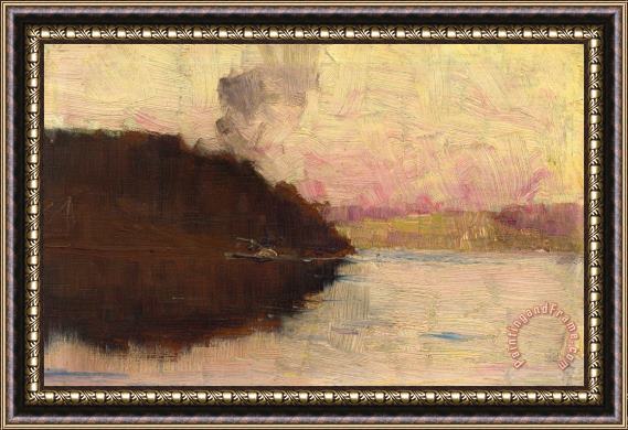 Arthur Streeton The Point, Sunset Framed Print