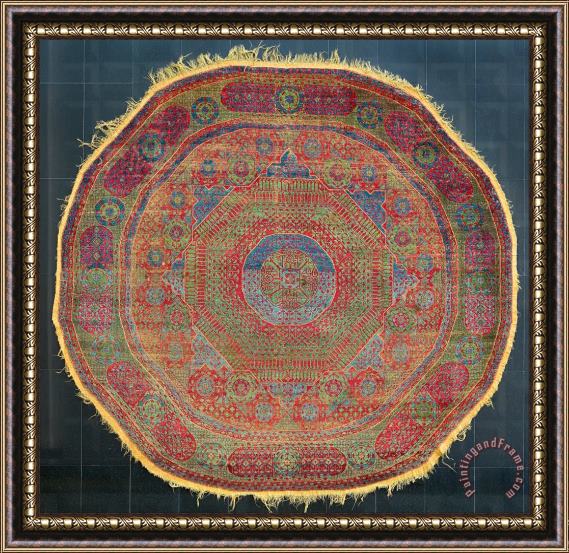 Artist, Maker Unknown, Egyptian Octagonal Carpet Framed Print