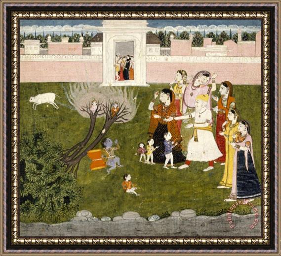 Artist, maker unknown, India Untitled (story of Krishna) Framed Print