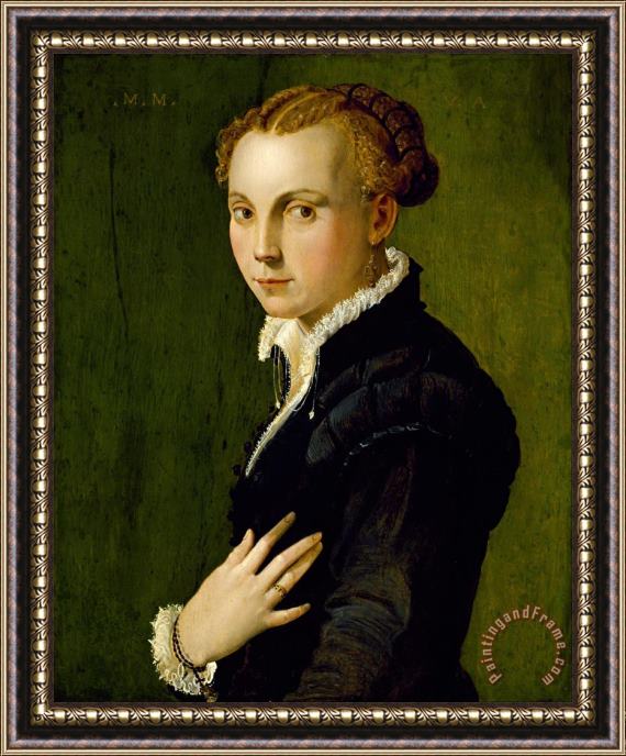 Artist, maker unknown, Italian? Portrait of a Woman Framed Painting