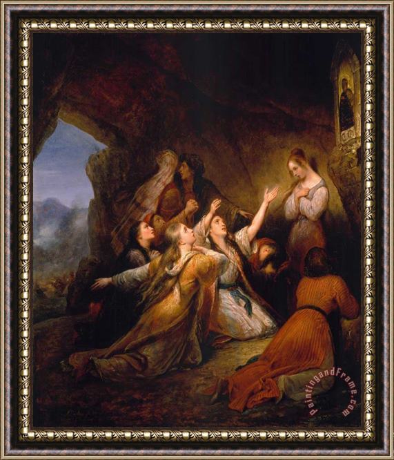 Ary Scheffer Greek Women Imploring for Assistance Framed Painting