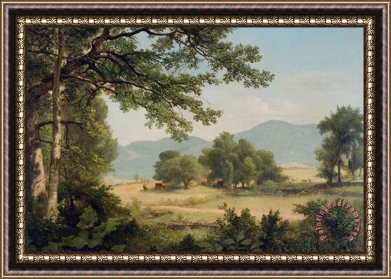 Asher Brown Durand Catskill Meadows In Summer Framed Painting