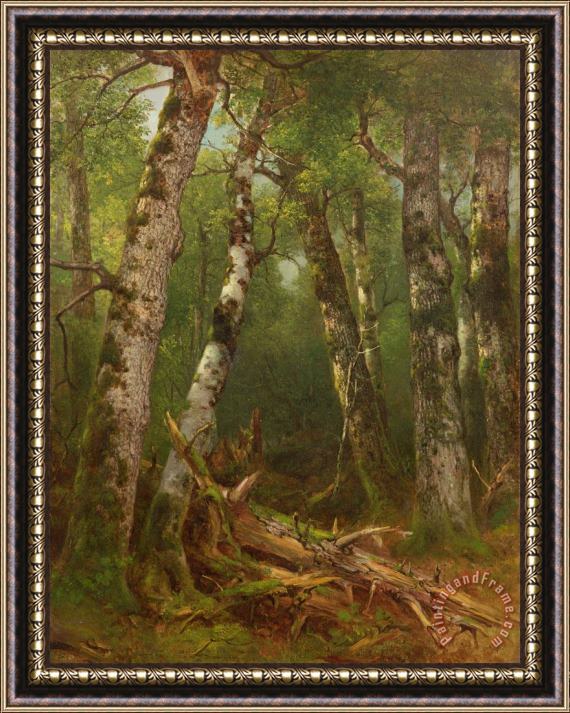 Asher Brown Durand Group of Trees Framed Painting