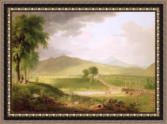Asher Brown Durand View of Rutland - Vermont Framed Print