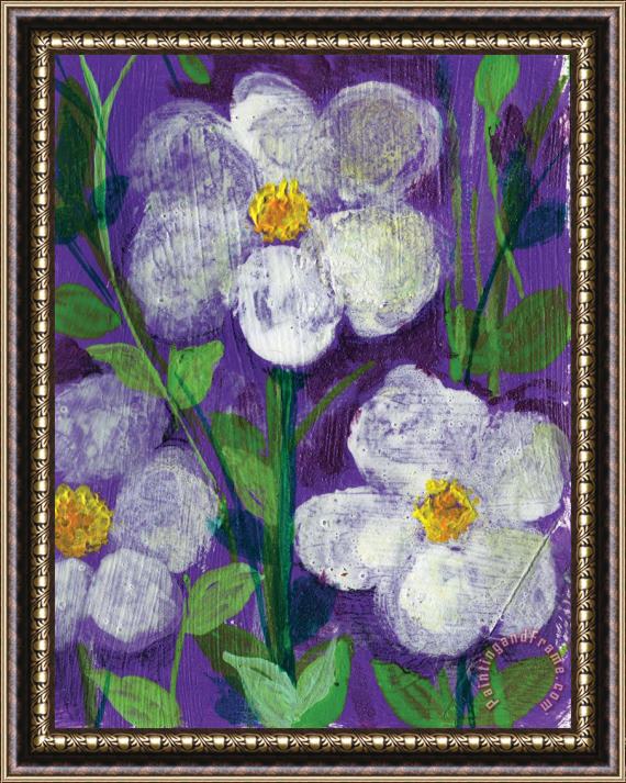Ashleigh Dyan Moore Flowers in Moonlight Framed Print