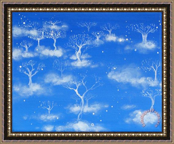 Ashleigh Dyan Moore Trees in the Clouds Framed Print
