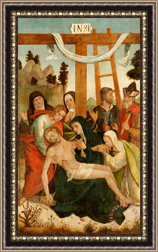 Attributed to Juan de Borgona The Pieta Framed Print