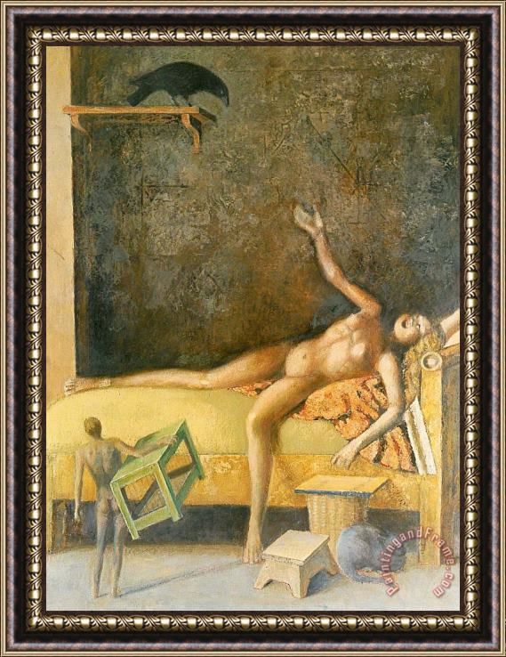 Balthasar Klossowski De Rola Balthus Great Composition with Corbel Framed Painting