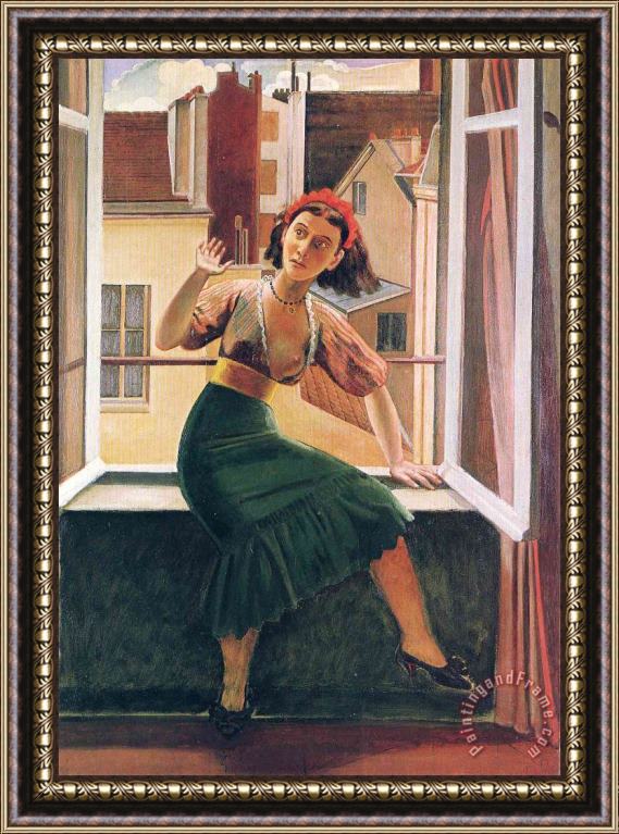 Balthasar Klossowski De Rola Balthus The Fear of Ghosts 1933 Framed Painting