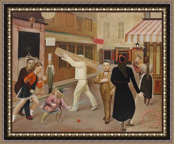 Balthasar Klossowski De Rola Balthus The Street 1933 Framed Painting