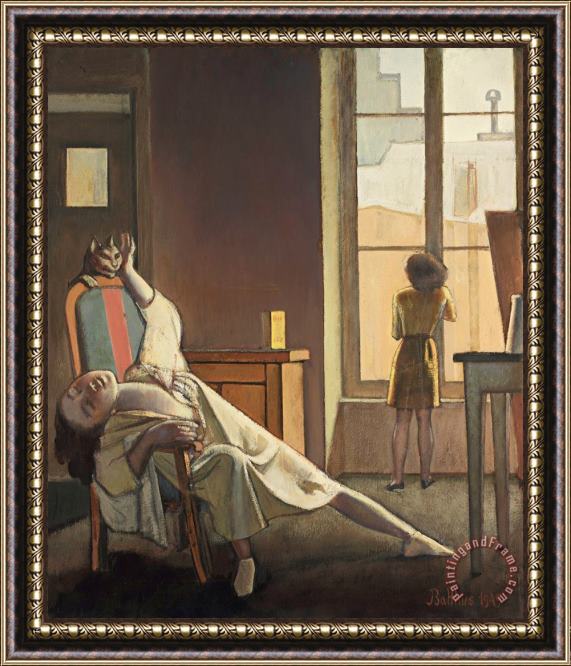 Balthasar Klossowski De Rola Balthus The Week with Four Thursdays 1949 Framed Painting