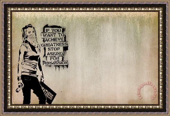Banksy Banksy Street Art Framed Print
