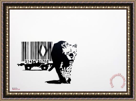 Banksy Barcode, 2003 Framed Print