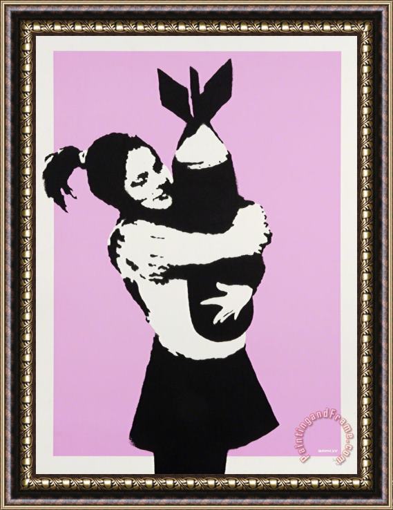 Banksy Bomb Love, 2004 Framed Painting
