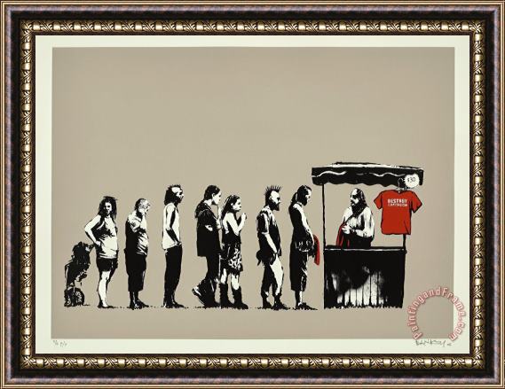 Banksy Festival Capitalism, 2006 Framed Painting